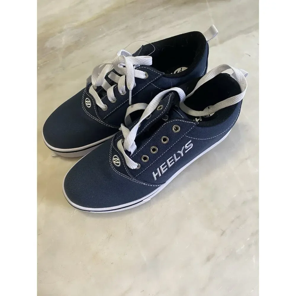 Heelys Pro 20 HE100758 Blue Canvas Lace Up Lifestyle Sneakers Shoes Sz 7